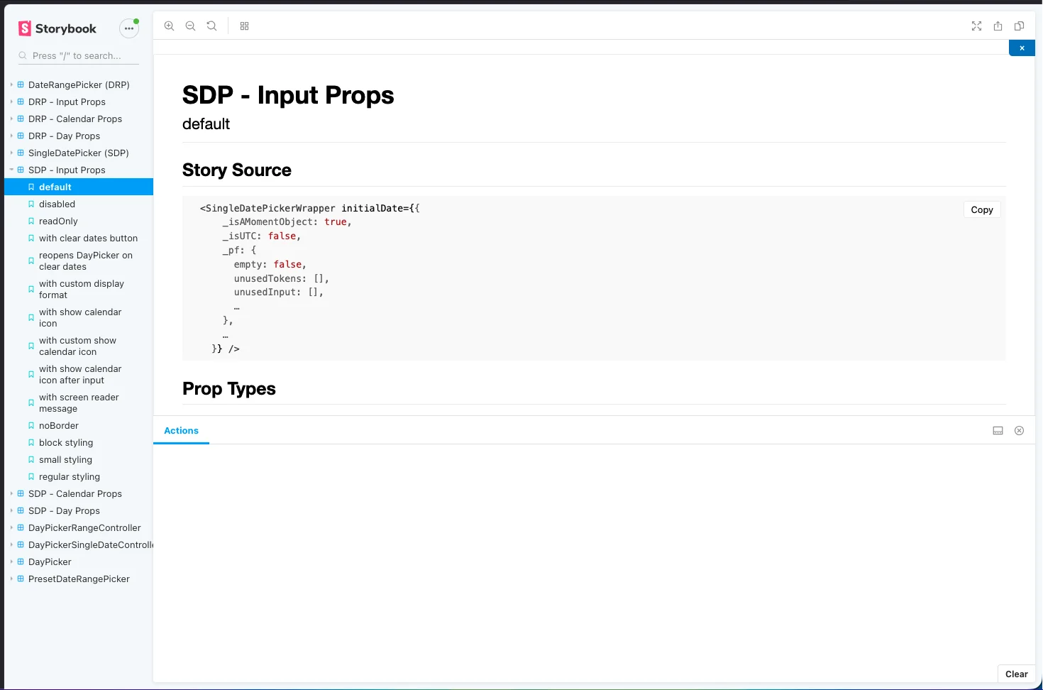 Storybook documentation — interactive controls, usage guidelines, and accessibility notes.